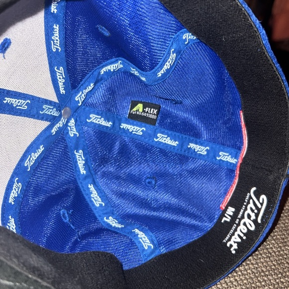 Titleist Pro V1 FootJoy Royal Blue White lettering fitted sports cap 🧢 golf hat - Picture 7 of 8